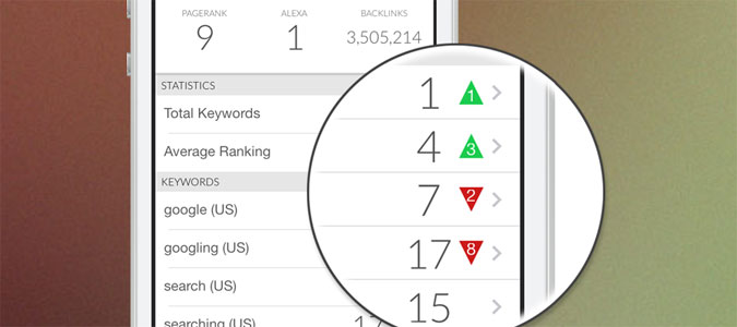 App image: Rankings